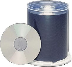 100-Pack of Silver Surfaced Blank 80 Min./700 MB CD-Rs (Maxell Part #: 648740)