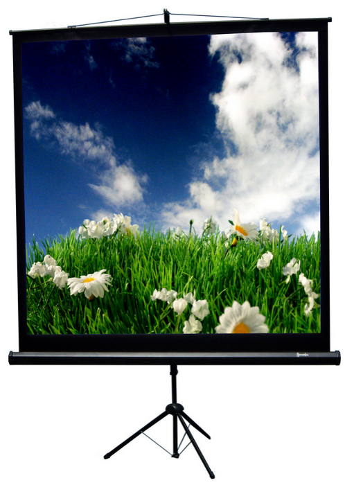 70"x70" TriMaxx Tripod Screen with Matte White Surface