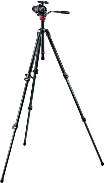 3-Stage 755CX3 Carbon Fiber Tripod with MH055M8-Q5 Photo-Movie Camera Head