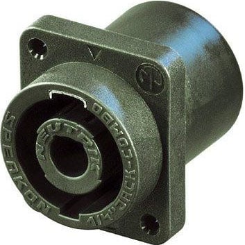 SpeakON/ 1/4" Combo Horizontal PCB Mount Panel Connector