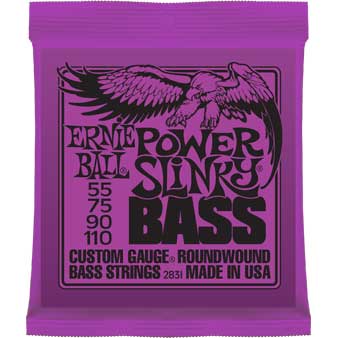 .055-.110" Power Slinky Electric Bass Strings