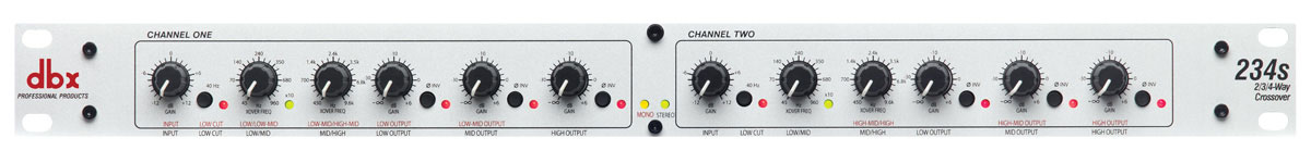 Stereo 2 Way / 3 Way / Mono 4 Way Crossover