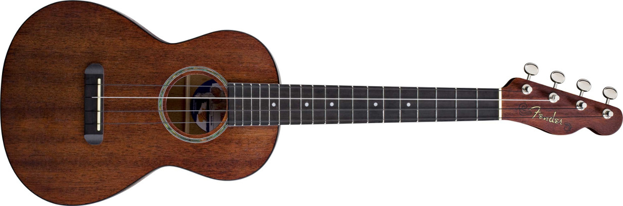 Natural Mahogany Folk Music Series Tenor Ukulele with Wound C