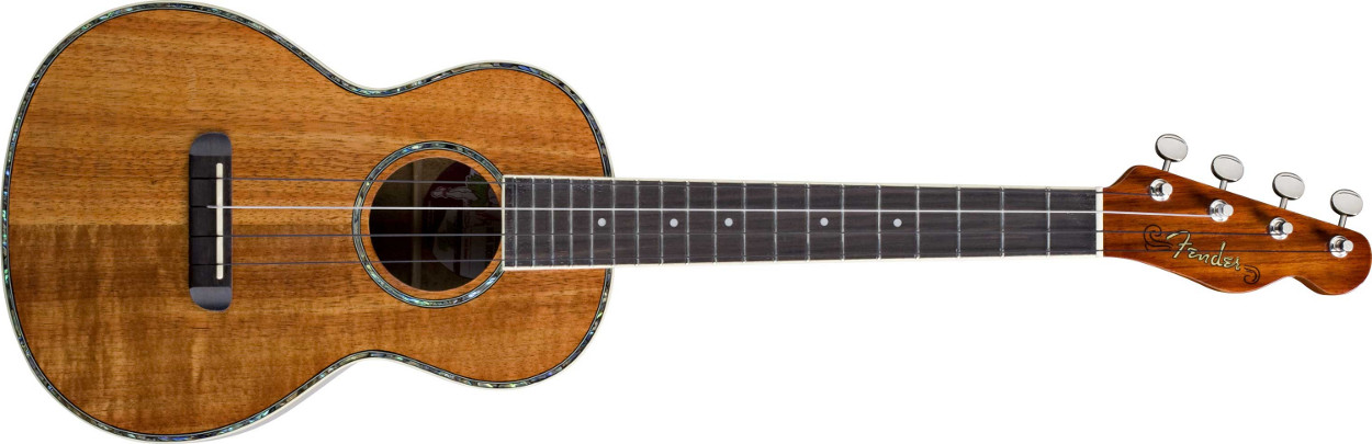 Natural Koa Tenor Folk Music Series Tenor Ukulele with Wound C String