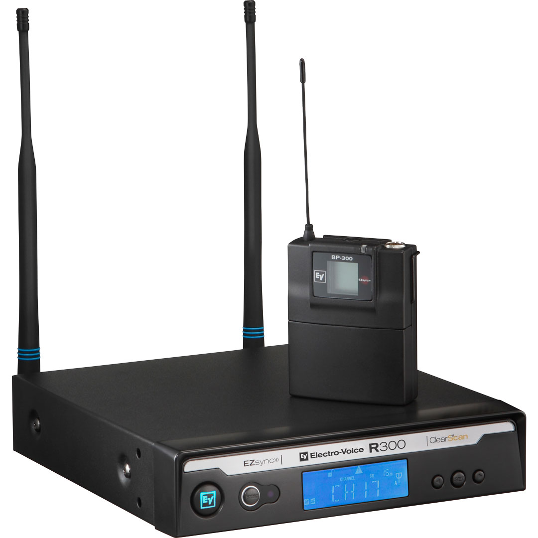 Wireless Mic System, Body Pack Transmitter, Uni-Lapel w/Case