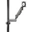 Chief KPG110B Height Adjustable Dual Arm Pole Mount, Single Monitor Image 1