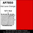 Apollo Design Technology AP-GEL-7850 Gel Sheet, 20x24, Hot Lava Orange Image 1