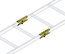 Middle Atlantic CLH-RSJ-6 Ladder End Splice Hardware, 6 Pairs Image 1