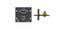 Kramer WXA-2P(B) Wall Plate Insert, 15-pin HD And 3.5mm Image 1