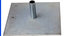 Rose Brand Pipe and Drape Base Plate 18" X 18" X 3/8" Heavy, 35 Lbs With 8" Pin Image 1