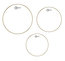 Aquarian RSP2B 3-Pack Of Response 2 Clear Tom Tom Drumheads: 12",13",16" Image 1