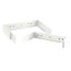 Atlas IED SM82CBRKT-W Replacement C-Bracket For Atlas SM82, White Image 1