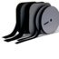 Rose Brand Hook and Loop Velcro 25yd Roll Of 1" Female Loop Tape, Pressure Sensitive, Black Image 1