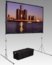 Da-Lite 35345KHD 103" X 139" Fast-Fold Deluxe UWA Projection Screen, Heavy Duty Legs, Black Image 1