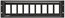 Lowell D9P-ID-3 Decorator Rack Panel, 3 Rack Unit, 9 Devices, Black Image 1