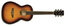 Ibanez PN15BS Parlor Body Acoustic Guitar, Spruce Top, Mahogany Neck, Brown Sunburst Image 1