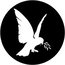 Rosco 78089 Steel Gobo, Dove Of Peace Image 1