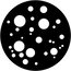 Rosco 79078 Steel Gobo, Bubbles Large Image 1