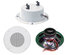 Lowell BC810-72 8" Speaker Package With Beam Clamp, 15W, 70V/25V, White Image 1