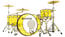 Ludwig L8264LX56 Vistalite "Zep Set" 5 Piece Shell Pack In Yellow Image 1