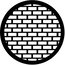 Rosco 77527 Steel Gobo, Bricks Image 1