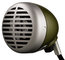 Shure 520DX "The Green Bullet" Omni Dynamic Mic For Harmonica Image 1