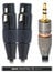 Cable Up YS-M3-XF3D-25-BLK 25 Ft 1/8" TRS Male To Dual XLR Female Y-Cable With Black Jacket Image 1