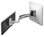 Chief K1S100-SILVER Kontour™ Single Monitor Dynamic Slat Wall Arm Mount With OFBLU Interface Bracket In Silver Image 1