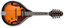 Ibanez M510EBS Brown Sunburst 4-Course Acoustic/Electric Mandolin Image 2