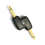 D`Addario PW-P047B Audio Adapter, 1/4" Male - 1/4" Male Mono Offset Image 1
