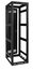 Lowell LGR-4427 Gangable 44 Unit Rack, 27" Deep, 2 Pairs Of Rails, Rear Door, Black Image 1
