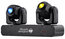 ADJ Inno Pocket Spt Twin 2x12W LED Mini Moving Heads On Mounting Bar Image 1