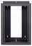 Lowell LWSR-1222 Wall 12 Unit Rack Mount With Swing Open Door And Fixed Rail, 22" Deep, Black Image 1