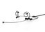 DPA HE2B-IE2-B D:fine Dual Ear-Worn  Headset Mount With Dual IEMs, Black Image 1