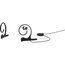 DPA HEB-IE1-B D:fine Single Ear-Worn Headset Mount With Single IEM, Black Image 1
