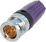 Neutrik NBNC75BYY11 75 Ohm BNC Cable Connector With Rear Twist And Color Coded Boots Image 1