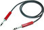 Neutrik NKTB03-B 1' Black 1/4" TRS Patch Cable Image 1
