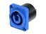 Neutrik NAC3MPA-1-WOT Powercon Panel-Mount Receptacle Input W/O Insulation Divider, Blue Image 1