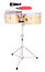 Latin Percussion LP255-B LP Tito Puente 12" & 13" Timbales Solid Brass Timbales, 6-1/2" Deep Image 1