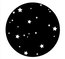 Apollo Design Technology ME-1079 Disbursed Stars Steel Gobo Image 1