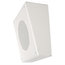 Quam SYSTEM-2-QUAM 8" Slanted Square Surface Wall-Mount Speaker, 25V/70V, White Powder Finish Image 1