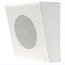Quam SYSTEM-3-QUAM 8" Slanted Square Surface Wall-Mount Speaker, 25V/70V, White Powder Finish Image 1