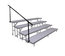 National Public Seating SGR4L Side Guard Rail For 4-Level Risers Image 1