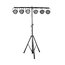 On-Stage LS7720QIK 5'-10.5' Quick-Connect U-Mount Lighting Stand Image 1