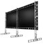 Draper 383276 90" X 120" StageScreen Matt White Portable Projection Screen, Silver Frame Image 3