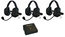 Eartec Co ETXC-3 2-Channel Com-Center Transceiver With 3 Xtreme Headsets Image 1