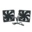 Middle Atlantic FAN2-DC-FC DC Fan Kit With (2) 69 CFM 4.5" Fans And Thermo Controller Image 1