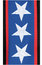 D`Addario 50A10 World Tour Collection Stars And Stripes Guitar Strap Image 1
