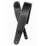 D`Addario 25LS00-DX 2.5" Wide Black Leather Guitar Strap With Contrast Stitching Image 1