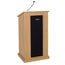 AmpliVox SW470 Wireless Chancellor Lectern With Wireless Receiver, Speakers, Bluetooth, And Wireless Mic Image 1